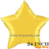 24 inches Gold Star shaped balloon