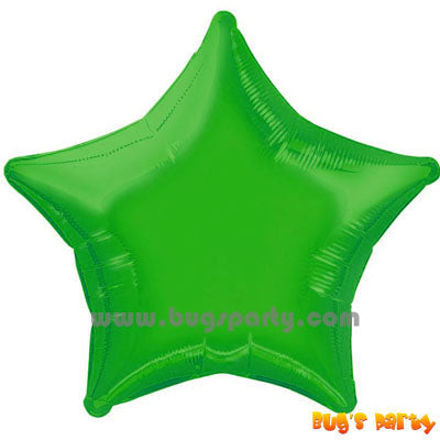 Green Star Shaped Balloon
