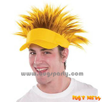 Yellow Spikey Visor Hat
