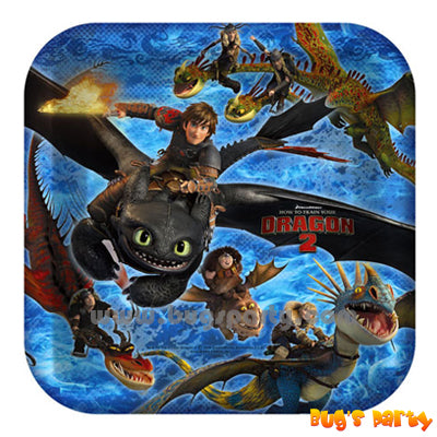 How To Train Your Dragon 9in Plates