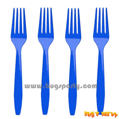 Blue color Plastic Forks