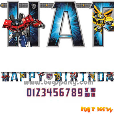 Transformers Bday Banner