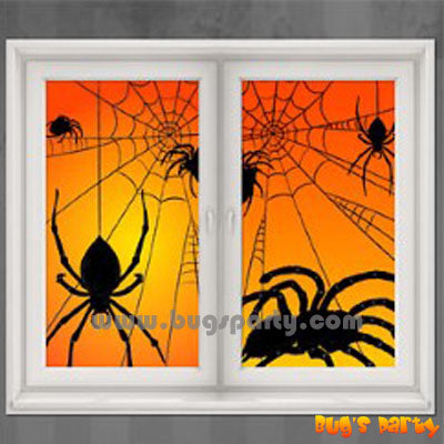 Window Silhouettes Spiders