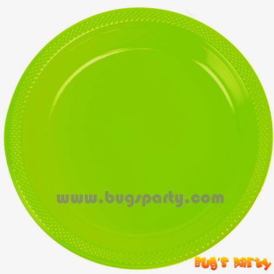 Kiwi green color Plastic Plates