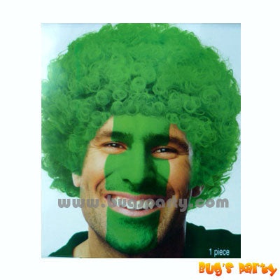 Green Curly Afro Wig