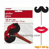 Picks Lips Mustache