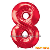 Red 8 Shaped Number Balloon
