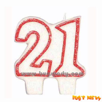 Number 21 Candle