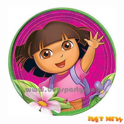 Dora Flower 7in Plates