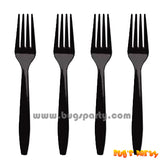 Black color plastic Forks