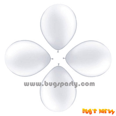 Balloon 6in Rnd White