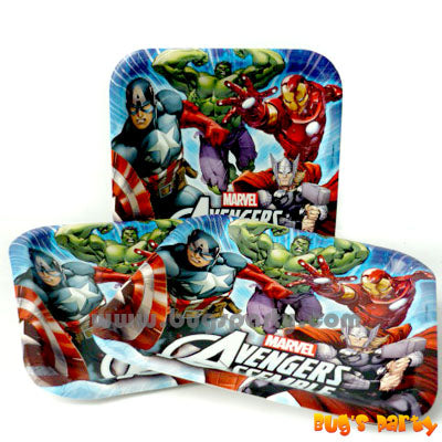 Avengers 9in Plates