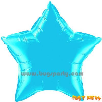 Tiffany Blue color star shaped balloon