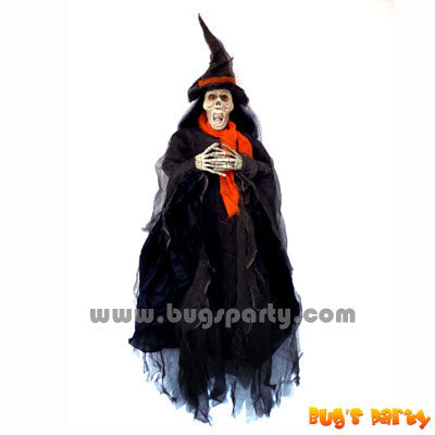 36in Lite Up Hanging Witch Halloween prop
