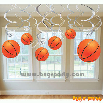 Basketball Party Swirls