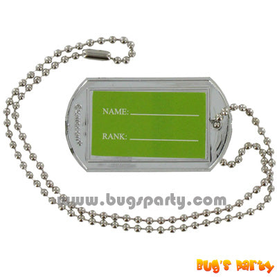 Camouflage Dog Tags party favors