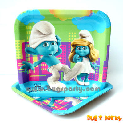 Smurfs Party Plates