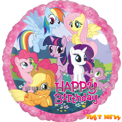 Little Pony Happy Birthday Balloon
